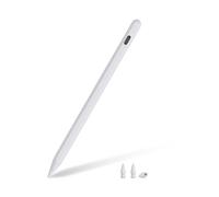 Crayon pour iPad A16 11ème génération avec 26 heures d'autonomie, stylet avec charge rapide et rejet de paume, stylet Apple compatible avec iPad 11/10/9/8/7/6, Air, Pro, Mini-Blanc