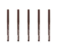 Crayon pour les yeux longue tenue essence, 02, brun, longue tenue, définissant, sans particules microplastiques, sans nanoparticules, lot de 5 (5 x 0,28 g)