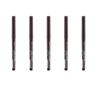 Crayon pour les yeux longue tenue essence, kajal, tenue 18 heures, waterproof, 20 lucky lead, gris, définissant, sans particules microplastiques, lot de 5 (5 x 0,28 g)