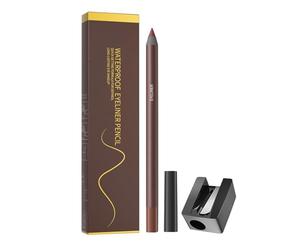 Crayon pour pour les yeux - Eyeliner en étanche, bâton de maquillage lisse crémeux avec taille-aiguille pratique | Doublage de comestiques de beauté debout à l'épreuve des taches lisses, outil