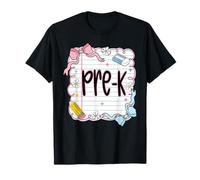 Crayon pré-K Coquette Bow Back to School Teacher Kid T-Shirt