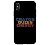 Crayon Queen Energy Style Teacher Fun Coque pour iPhone X/XS