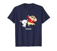 Crayon Shin-Chan Dances! Shin-Chan and Shiro T-Shirt, Homme, Bleu Marine, XL
