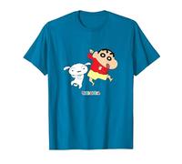 Crayon Shin-Chan Dances! Shin-Chan and Shiro T-Shirt, Homme, Saphir, 3XL
