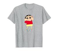 Crayon Shin-Chan Shin-Chan is a Popular Person T-Shirt, Homme, Gris Chiné, 4XL