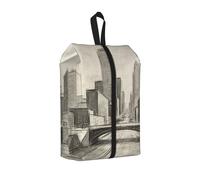 Crayon Sketch Art Sac à Chaussures pour Voyage Organisateur de Chaussures Imperméable pour Valise 3 en 1 Pochette de Rangement pour Gym Trainer
