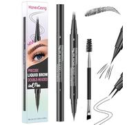 Crayon Sourcil 2-en-1 | Effet Microblading Naturel | Feutre Sourcil Waterproof & Tenue 24h | 2 Pointes + Pointe Précise | Teintes Naturelles