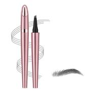 Crayon Sourcil imperméable avec 4 pointes de fourchette, Magique 3D Micro Crayon Sourcils, Crayon Yeux Crayon Sourcil Waterproof crée sans effort des sourcils d'apparence naturelle