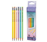 Crayon triangulaire 2B avec gomme Pastel 12pcs.