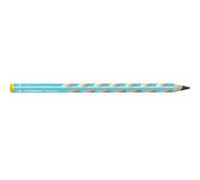 Crayon triangulaire ergonomique pour gauchers - STABILO Easygraph en bleu - Stylo simple - dureté HB