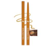 Crayon Yeux Or Pailleté, Super Doux et Lisse Glitter Gel Eyeliner Pencil, Waterproof and Durable, Très Pigmenté Eye Liner Couleur avec Effet Paillette Métallique, Maquillage Femme les Yeux Noël-02