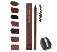 Crayon Yeux Taille Waterproof 24h, Crayon Chocolat et Prune for Femmes D'âge Mûr, Crayons À Paupières Taille-crayon 2025, Sans Bavures, Sans Décoloration, Facile À Colorer(Chocolate)