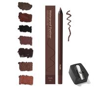 Crayon Yeux Taille Waterproof 24h, Crayon Chocolat et Prune for Femmes D'âge Mûr, Crayons À Paupières Taille-crayon 2025, Sans Bavures, Sans Décoloration, Facile À Colorer(Plum)