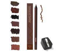 Crayon Yeux Taille Waterproof 24h, Crayon Chocolat et Prune for Femmes D'âge Mûr, Crayons À Paupières Taille-crayon 2025, Sans Bavures, Sans Décoloration, Facile À Colorer(Bronze)