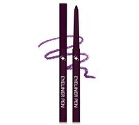 Crayon Yeux Violet Pailleté, Super Doux et Lisse Glitter Gel Eyeliner Pencil, Waterproof and Durable, Très Pigmenté Eye Liner Couleur avec Effet Paillette Métallique, Maquillage Femme les Yeux Noël-08