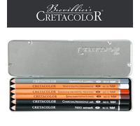 Crayons À L'huile - Esquisse Gras - Cretacolor - Oil Pencils Pocket Set - Boîte De 6 Pièces