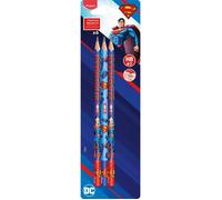 Maped - 6 Crayons Graphite HB2 SUPERMAN - Crayon à Papier - Forme Triangulaire Ergonomique - Pack de 6 Crayons Papier
