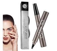 Crayons à sourcils - Crayon à sourcils anti-taches | Outil de maquillage naturel compact précis avec teinte durable pour femmes filles à la maison, les trajets en voyage