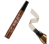 Crayons à Sourcils Crayon à Sourcils Tatouage ImperméAble à 4 TêTes avec Applicateur à Pointe Micro-fourche Crée des Sourcils d'apparence Naturelle Sans Effort,(Brun clair)