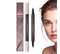 Crayons à sourcils pour femme - Double face 2 en 1 - Crayon pour les yeux - Pour femmes et filles - Cosmétique de beauté - Pour rendez-vous, fête, réunion