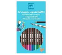 Djeco – Crayons aquarellables – 12