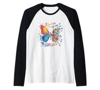 Crayons cassés Still Colors Mental Health Rainbow Butterfly Manche Raglan