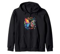 Crayons cassés Still Colors Mental Health Rainbow Butterfly Sweat à Capuche
