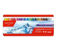 Boîte métal de 30 pastels à la cire aquarellables NEOCOLOR II - Caran d'Ache