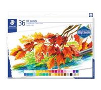 Crayons cire staedtler 2420 edition design journey pastel a l huile coloris assortis etui de 36