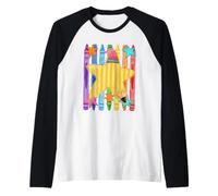Crayons colorés Crayon étoiles pour la rentrée Scolaire Manche Raglan