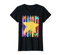 Crayons colorés Crayon étoiles pour la rentrée Scolaire T-Shirt Graphique avec Valeur