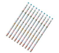 Crayons D’écriture | Ensemble De 10 Pièces - Durabilité Anti-casse 7x0,28 Pouces Dessin Animé À Écriture Lisse Avec Gommes -pack Fournitures Scolaires Pour Animaux De Compagnie Et Bois Pour E