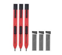 Crayons D'Architecte Pour Le Travail Du Bois Avec Recharges, Ensemble De Crayons Mécaniques De Charpentier, Outils De Marquage Au Plomb Noir
