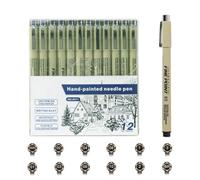 Crayons d'art pour le dessin - Marquages de pigment de précision, conseils fins, pratique de l'encre vive, kit de scrapbooking | Outils créatifs pour adolescents, , adultes, design croquis