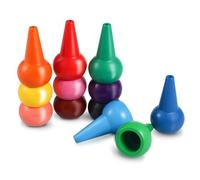 Crayons de Bébé, 12 Crayons Couleurs pour Les Tout-Petits pour Tout-Petits Bâtonnets de Crayons Jouets Empilables CRAYON DE COULEUR