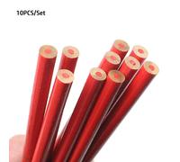 Crayons De Charpentier Au Plomb Noir Avec Marqueur D'échelle,Dessin,Bleu,Rouge,Bricolage,Calcul,Travail,École,Bureau,10 Pièces,Ensemble #C