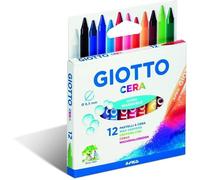 Crayons de cire Giotto, coffret de 12 couleurs assorties