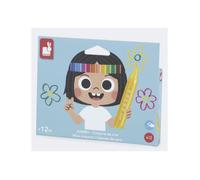 Crayons de cire - JANOD - J07401 - Jumbo - 12 couleurs - Dès 1 an