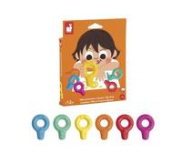 Crayons de cire - JANOD - Mes premiers crayons - 6 couleurs - 12 mois+ - Conçus pour petites mains