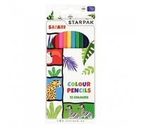 Crayons de couleur 12 couleurs Safari Starpak