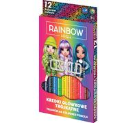 Crayons de couleur 12 couleurs triangulaires Rainbow High Astra