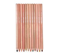 Crayons de Couleur, 12 Crayons Pastel Anti-fissuration pour Portrait avec Taille-crayon pour Croquis