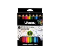 Wonday Boîte de 18 crayons de couleur 18 cm