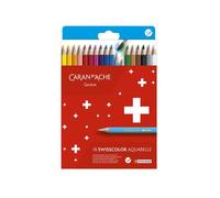 Crayons de couleur - 18 couleurs - Caran d'Ache - Swisscolor - Aquarellables