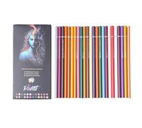 Crayons de Couleur 24,Jeu De Crayons De Couleur - Fournitures De Dessin Résistantes À La Casse Pour Adultes École Activités Créatives Illustration Artistique Journal Créatif
