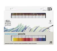 Crayons de couleur - Aquarelle - Winsor et Newton - Studio - Boite métal - 48 co