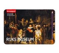 BRUYNZEEL & Rijksmuseum Set 50 crayons de couleur professionnels boîte en fer-blanc Rembrandt van Rijn