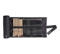 Crayons de couleur - Beaux-arts - Trousse - 24 pièces - Rembrandt Sketching roll - Lyra