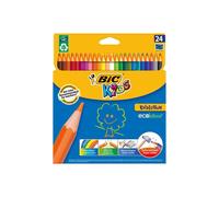 Crayons de couleur BIC KIDS Evolution ecolutions étui carton de 24 pièces