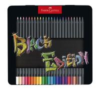 Crayons De Couleur Black Edition Boîte Métal De 24